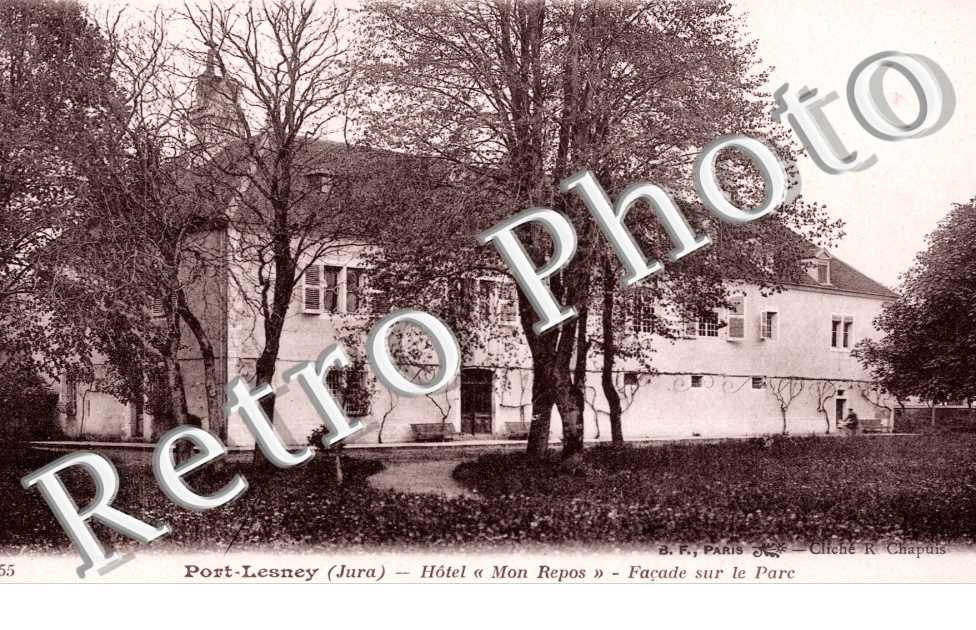 Hotel "Mon Repos", Facade sur le Parc