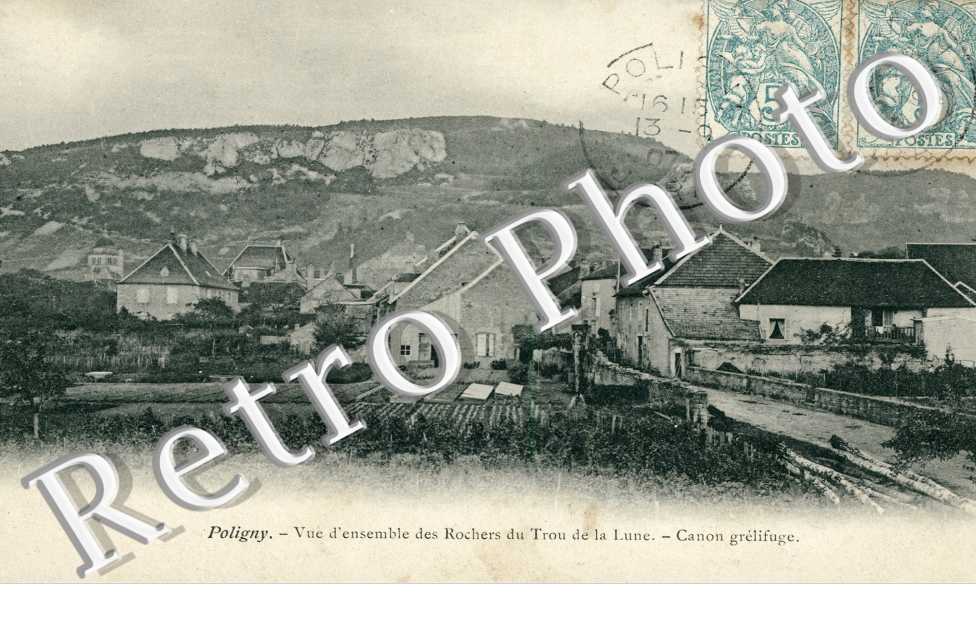 Vue d'ensemble des Rochers du Trou de la Lune, Canon grelifuge