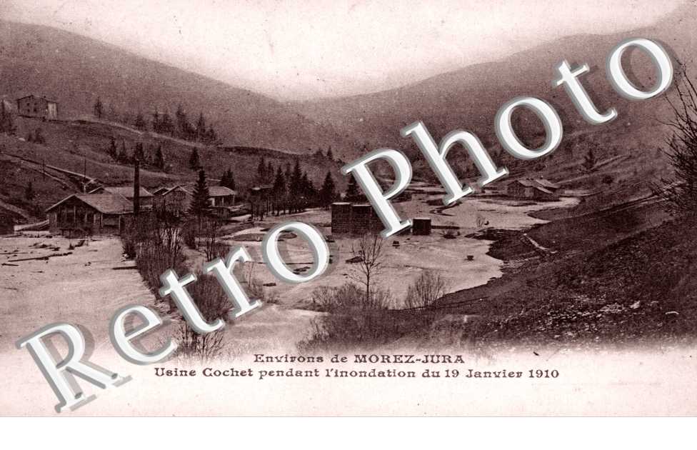 Usine Cochet pendant l'inondation du 19 janvier 1910