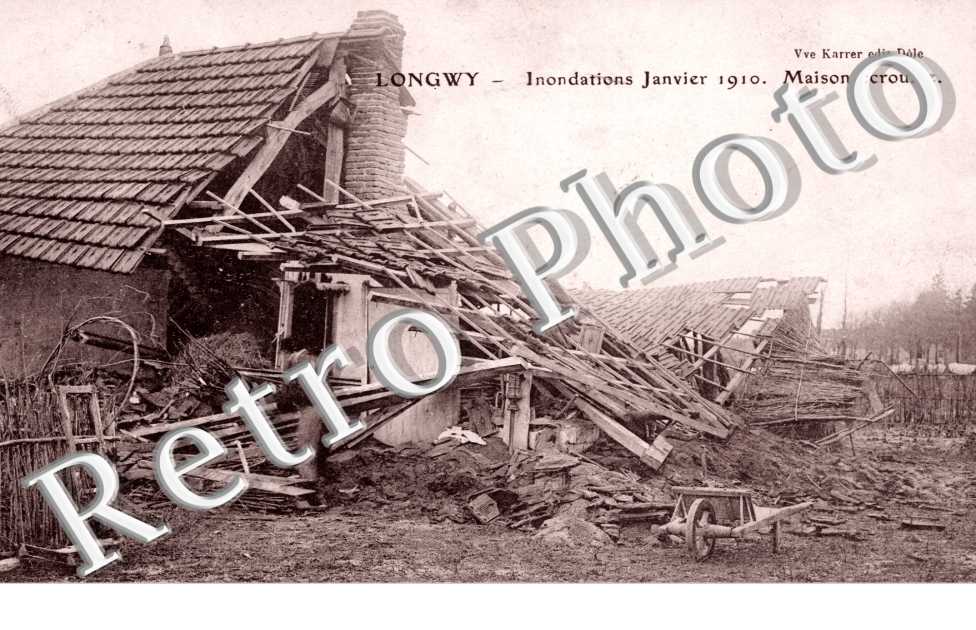 Inondation janvier 1910 - maison ecroulee