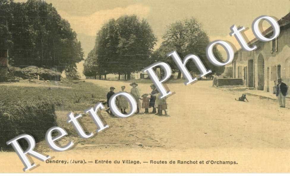 entree du village, routes de ranchot et d'orchamps 