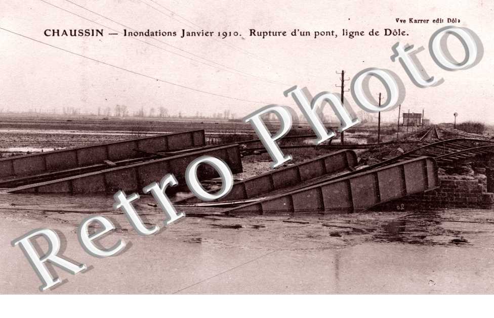 Innondations janvier 1910, Rupture d'un Pont