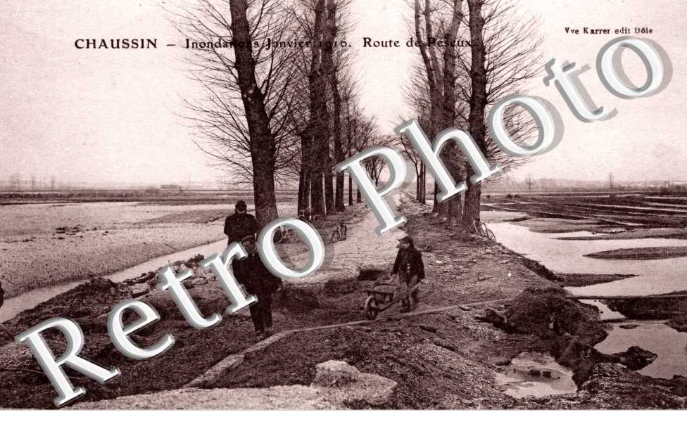 Innondations Janvier 1910, Route de Peseux