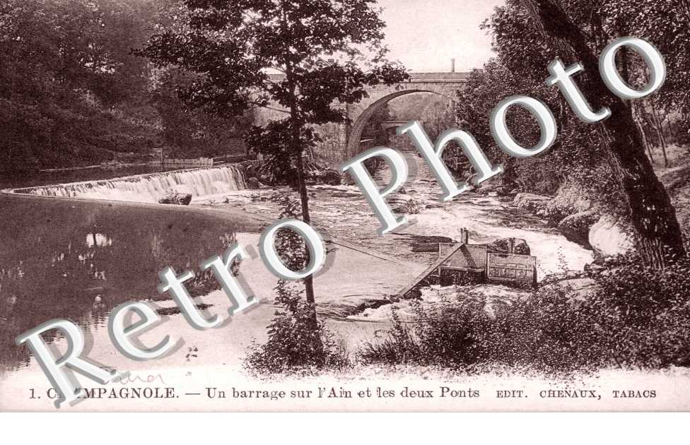 Barrage sur l'Ain et les deux Ponts
