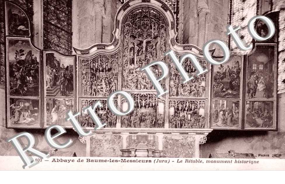 abbaye - le retable , monument historique