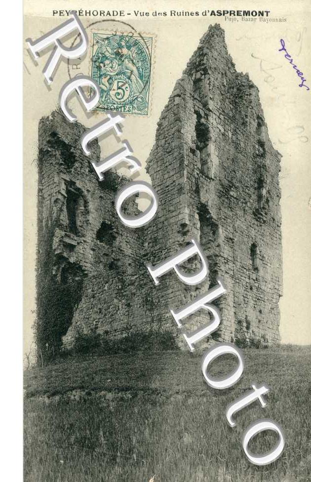 Vue des ruines d'Aspremont