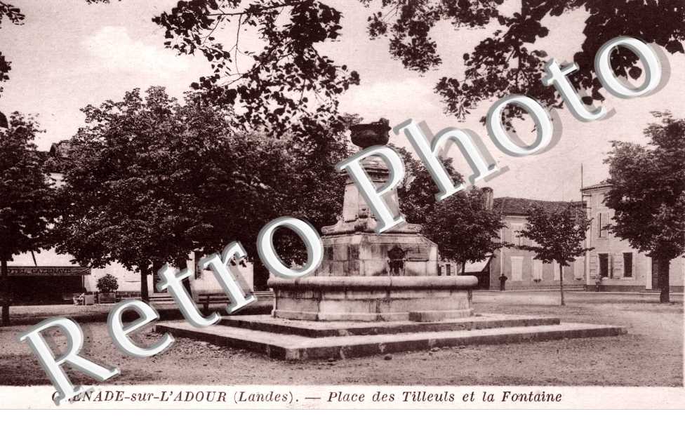 Place des tilleuls et la fontaine
