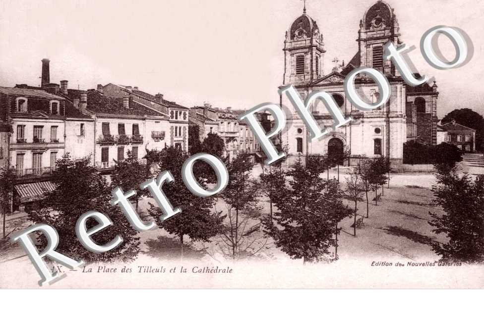 La cathedrale et la place des tilleuls