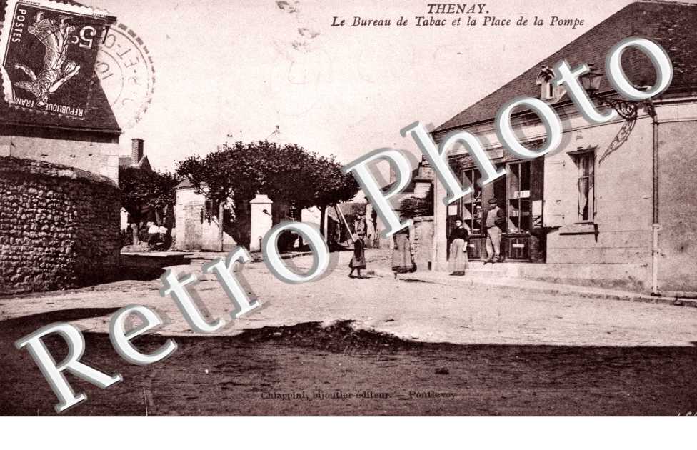 le bureau de tabac et la place de la Pompe
