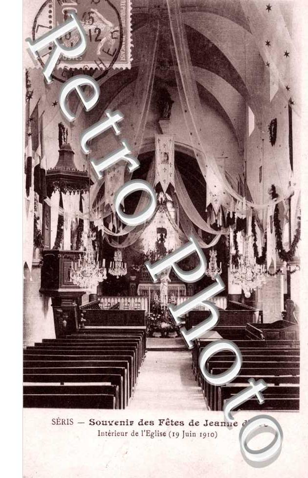 Interieur de l'eglise 19 juin 1910