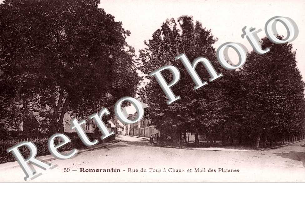 Rue du Four a Chaux et Mail des Platanes