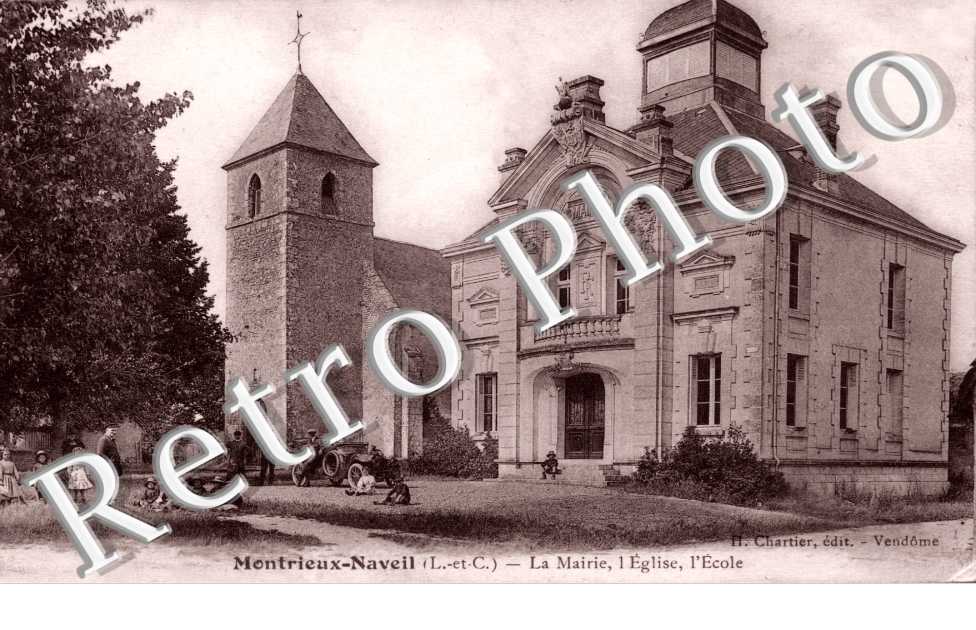 la mairie, l'eglise, l'ecole