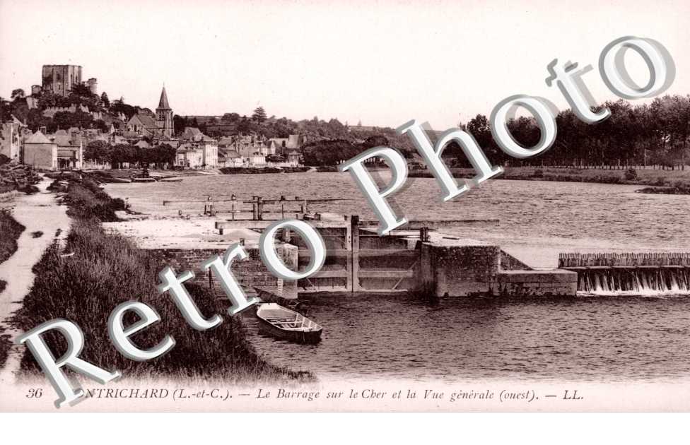 Le barrage sur le Cher et Vue generale