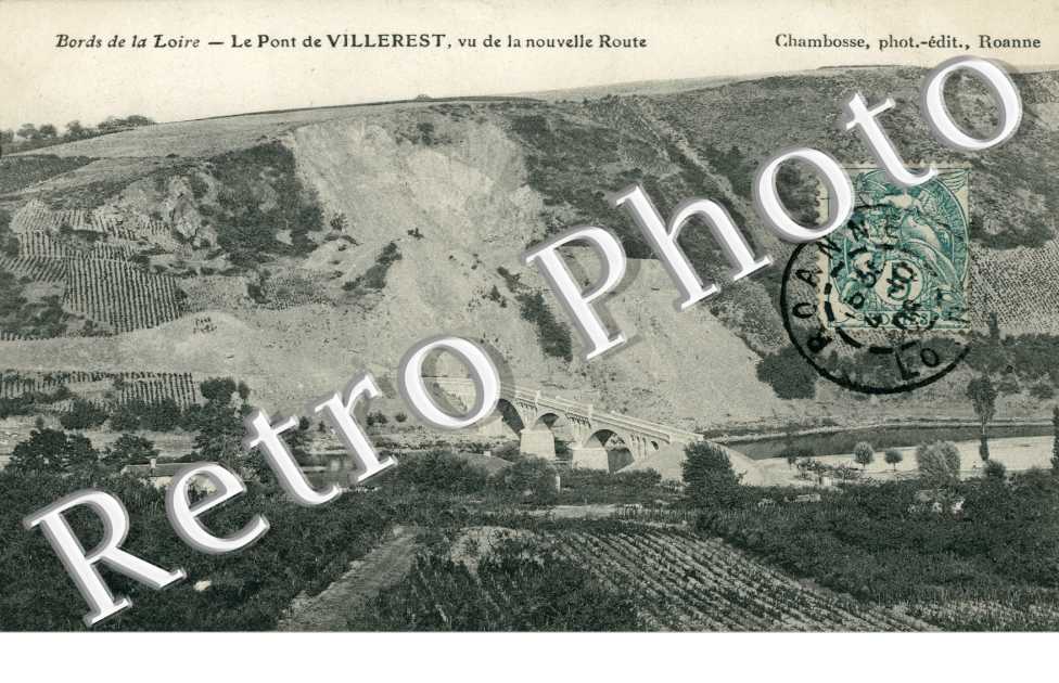 le pont de villerest, vu de la nouvelle route