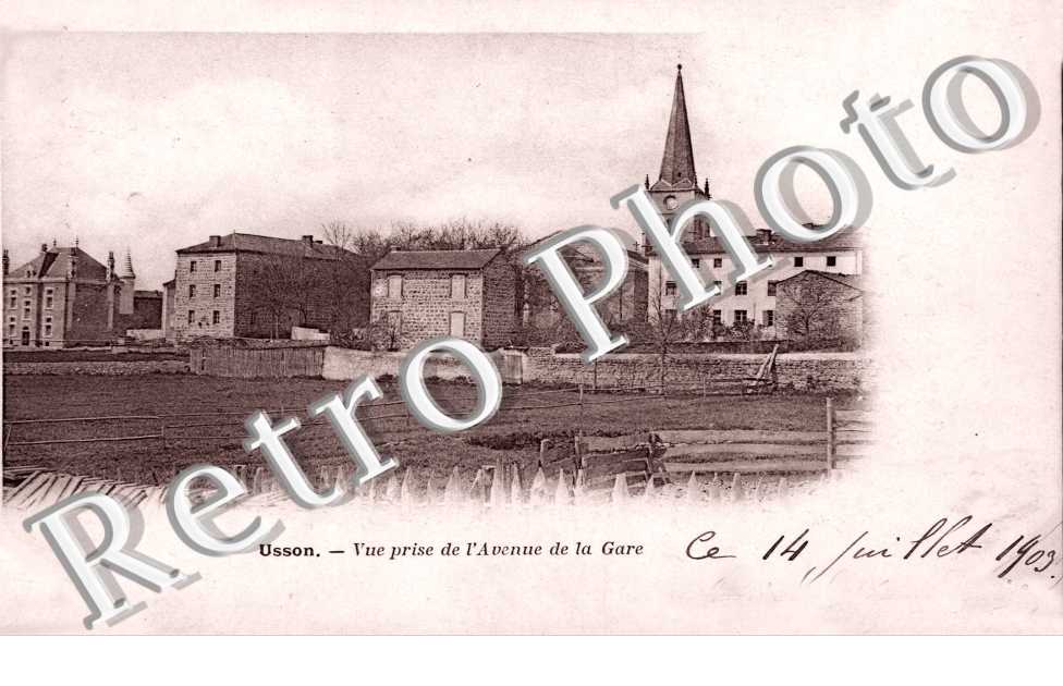 Vue prise de l'Avenue de la Gare