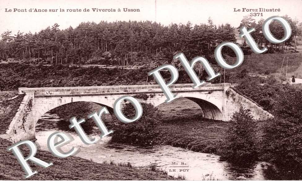 le Pont d'Ance sur la Route de Viverois a Usson