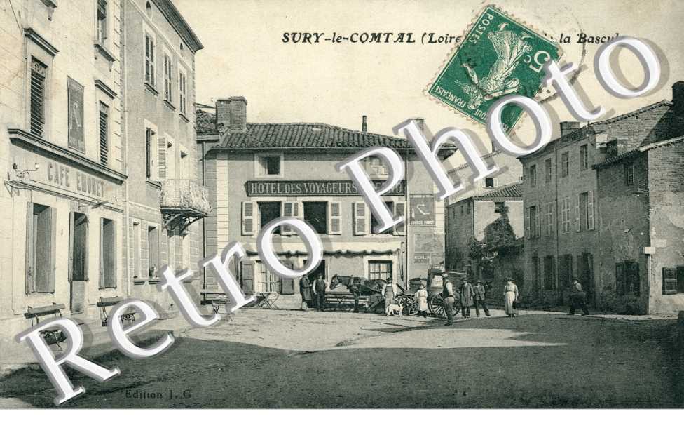 Place de la Bascule, Hotel des Voyageurs Lafond