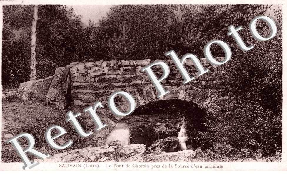 Le pont de Chorsin pres de la source d'eau minerale
