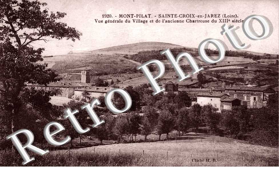 Vue generale du village et de l'ancienne chartreuse