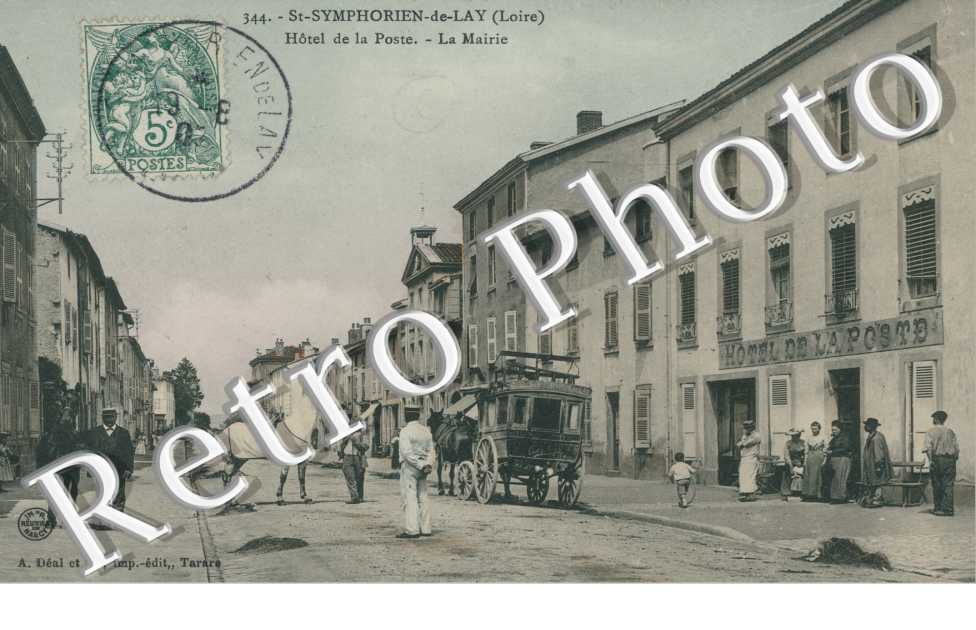 hotel de la poste, la mairie (couleur)