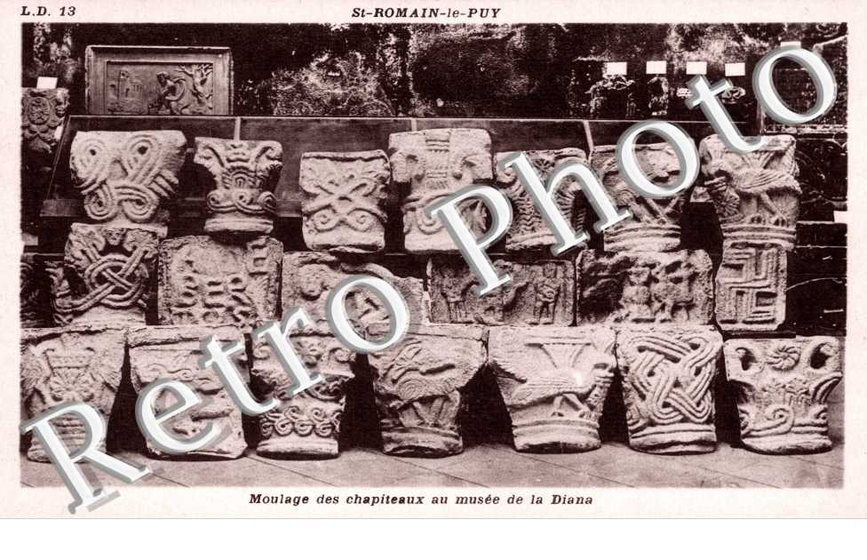 Moulage des chapiteaux au musee de la Diana
