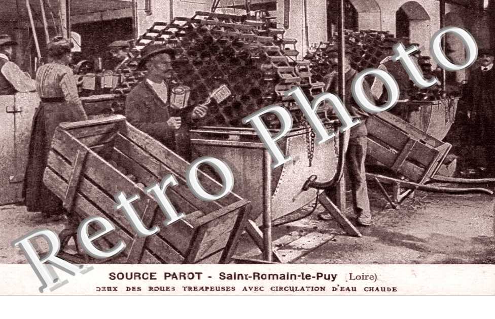 source parot, deux des roues trempeuses avec circulation d'eau chaude