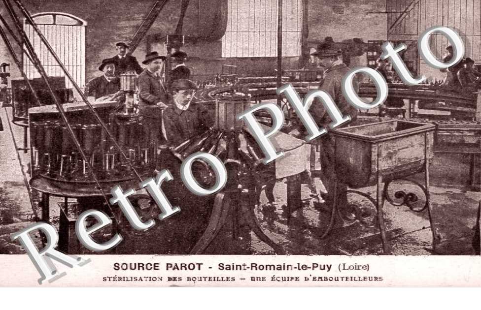 source parot, sterilisation des bouteilles, une equipe d'embouteilleurs
