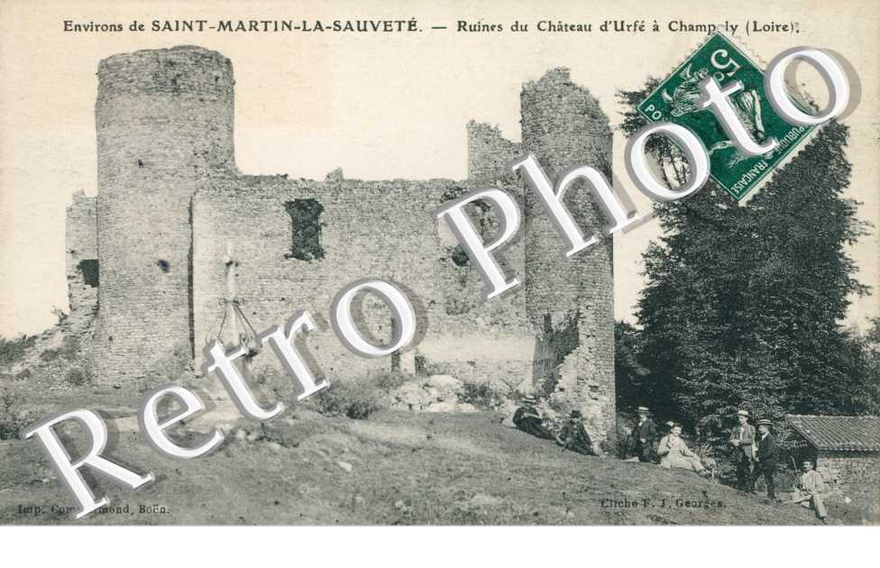 Ruines du Château d'Urfé à Champely