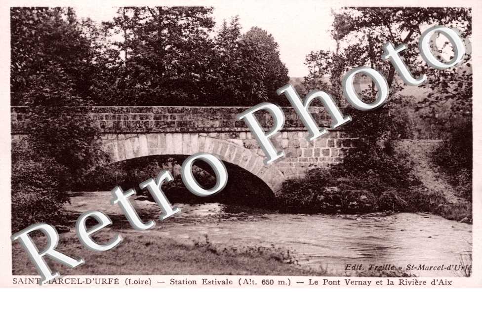 le pont Vernay et la riviere d'Aix