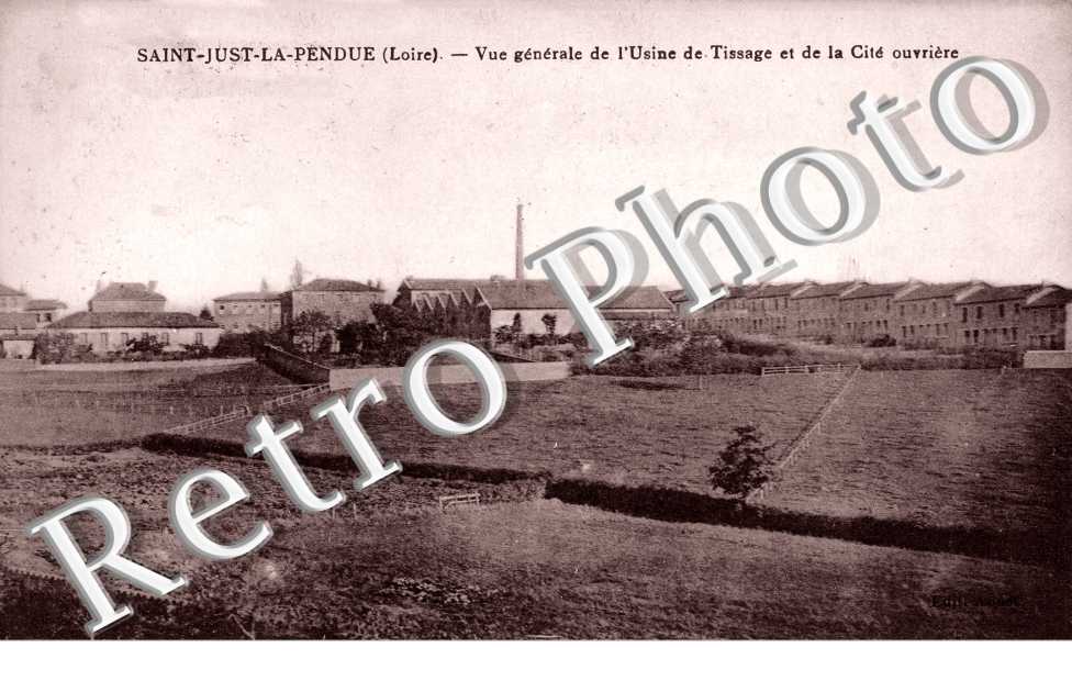 Vue generale de l'Usine de Tissage et de la Cite Ouvriere