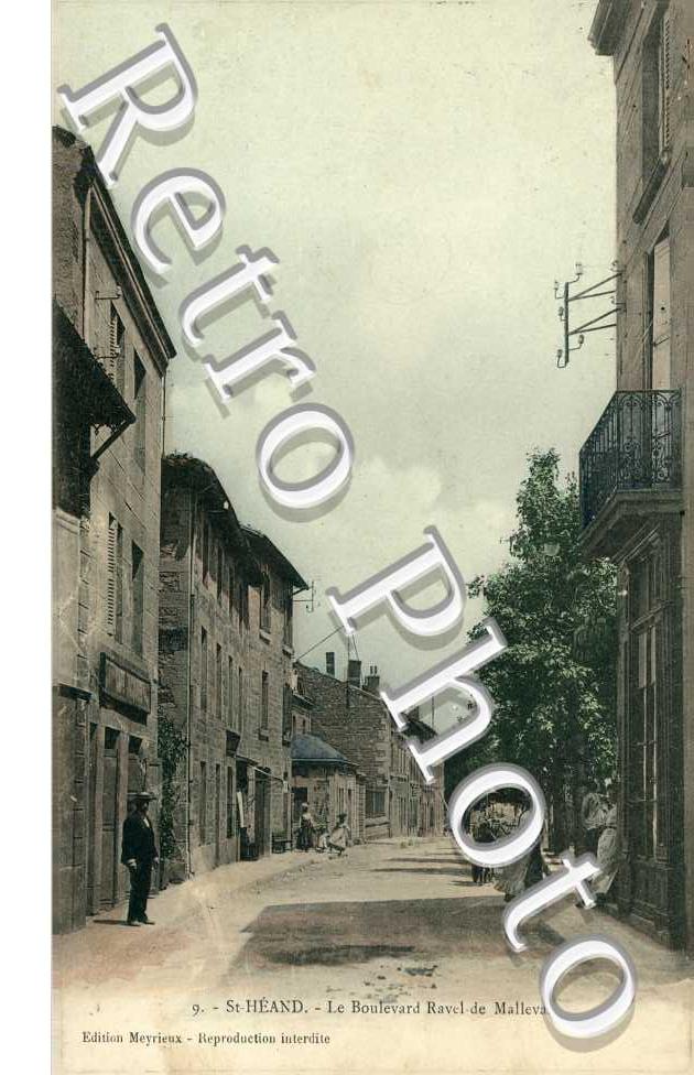 le boulevard Ravel de malleval - carte couleur