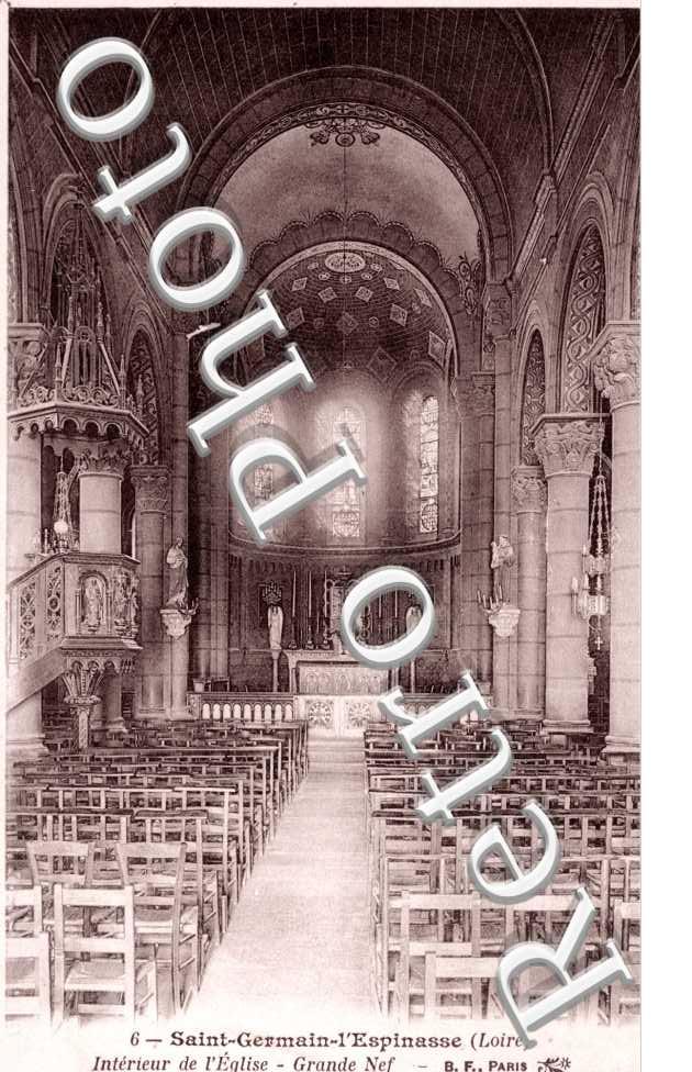 interieur de l'eglise, grande nef