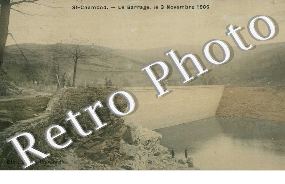 le Barrage de la Rive, en Novembre 1906