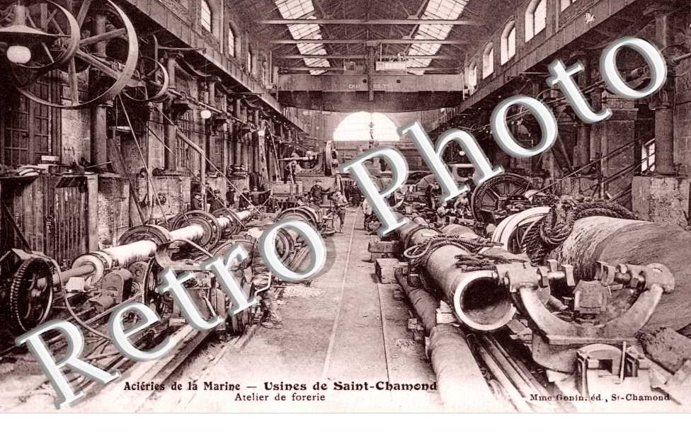 acieries de la marine, usines de st chamond atelier de forerie