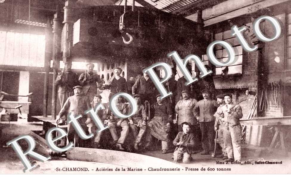 acieries de la marine, chaudronnerie - presse de 600 tonnes