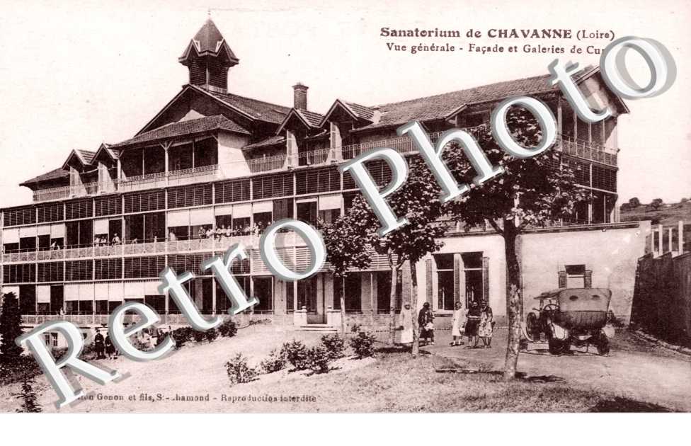 Sanatorium de Chavanne, Vue Generale, Facade et Galeries de Cure