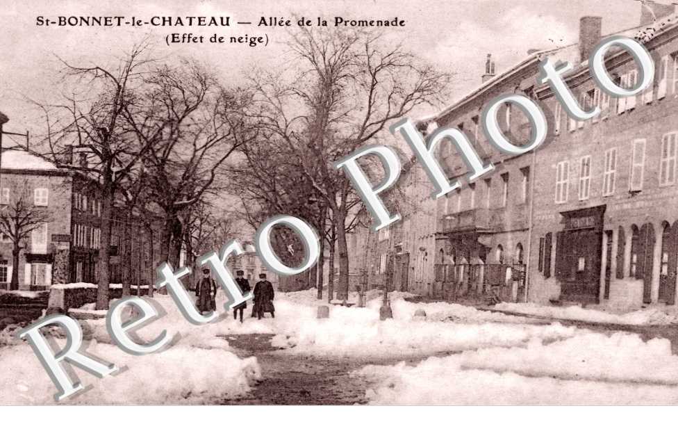 allee de la promenade, effet de neige