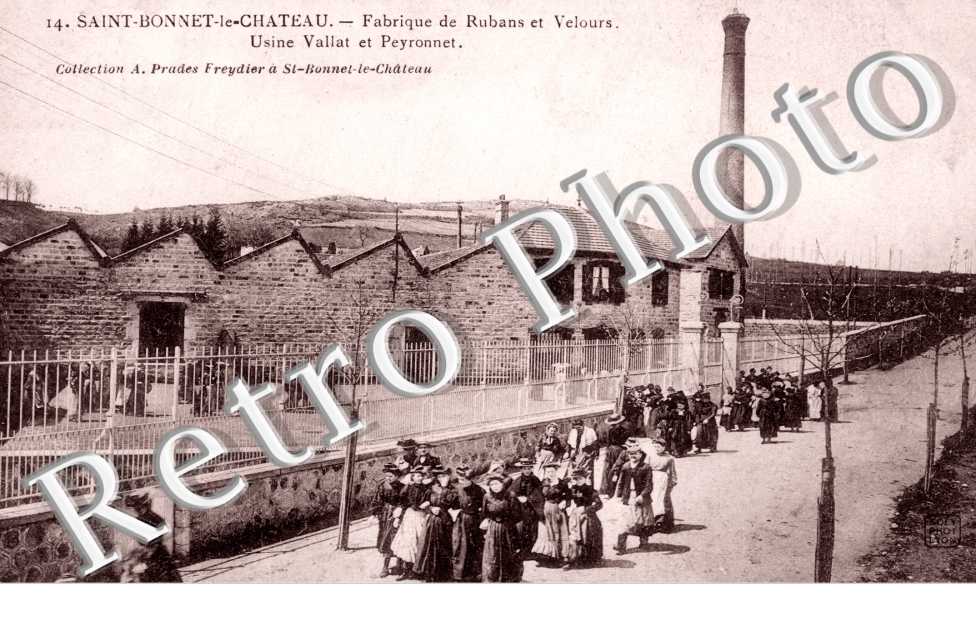 fabrique de rubans et velours, usine vallat et peyronnet