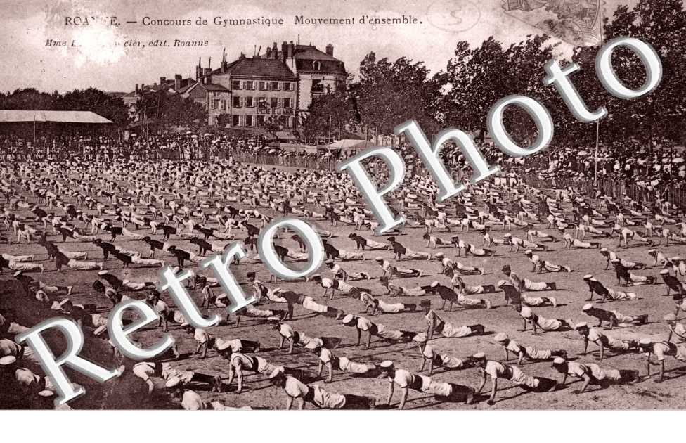 concours de gymnastique mouvement d'ensemble