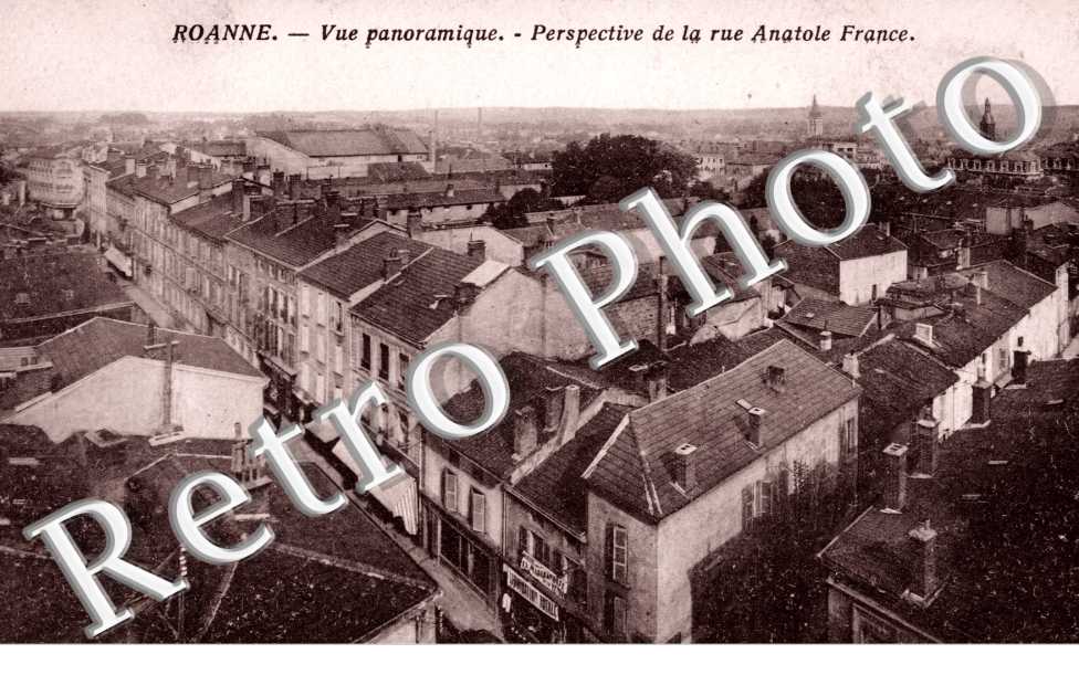Vue panoramique, Perspective de la Rue Anatole France
