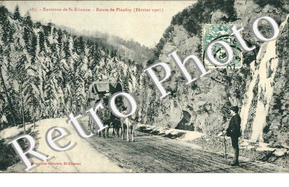 Route de Planfroy, fevrier 1907