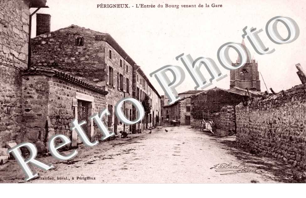 l'entree du bourg venant de la gare