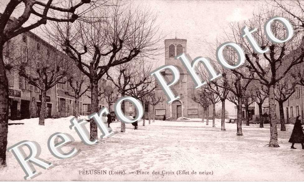 Place des Croix sous la neige