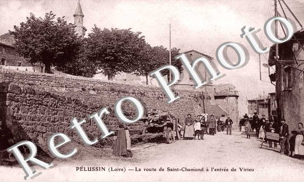 la route de St Chamond a l'entree de Virieu