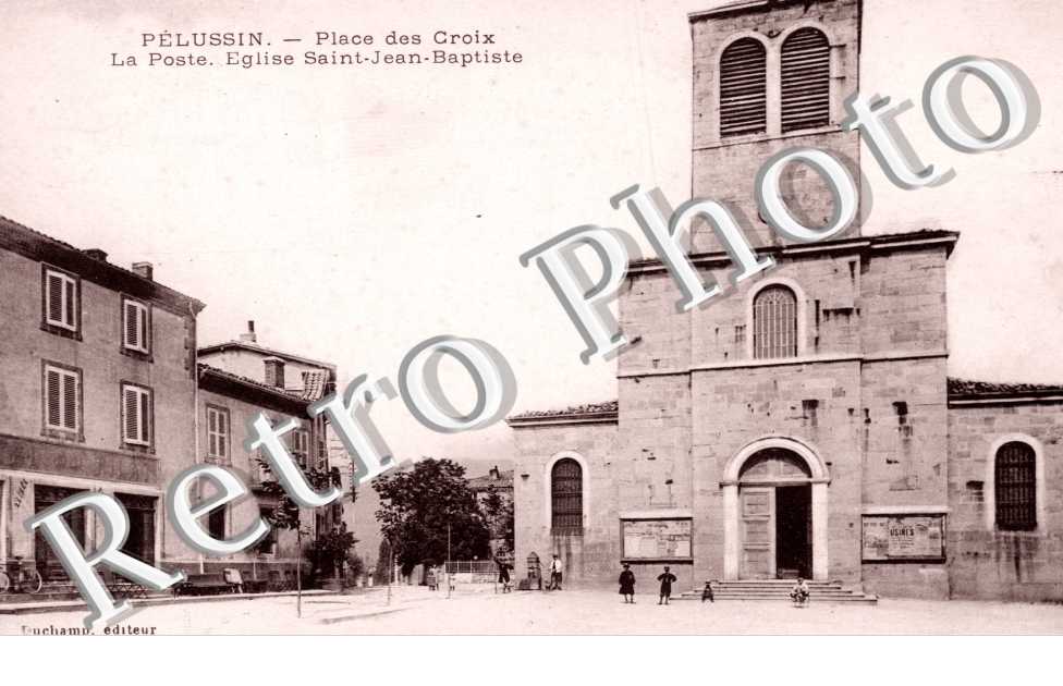 Place des Croix, La Poste, Eglise Saint Jean Baptiste