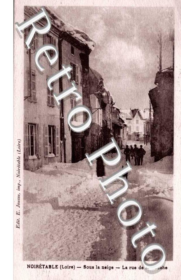 Sous la neige - la rue de la Couche