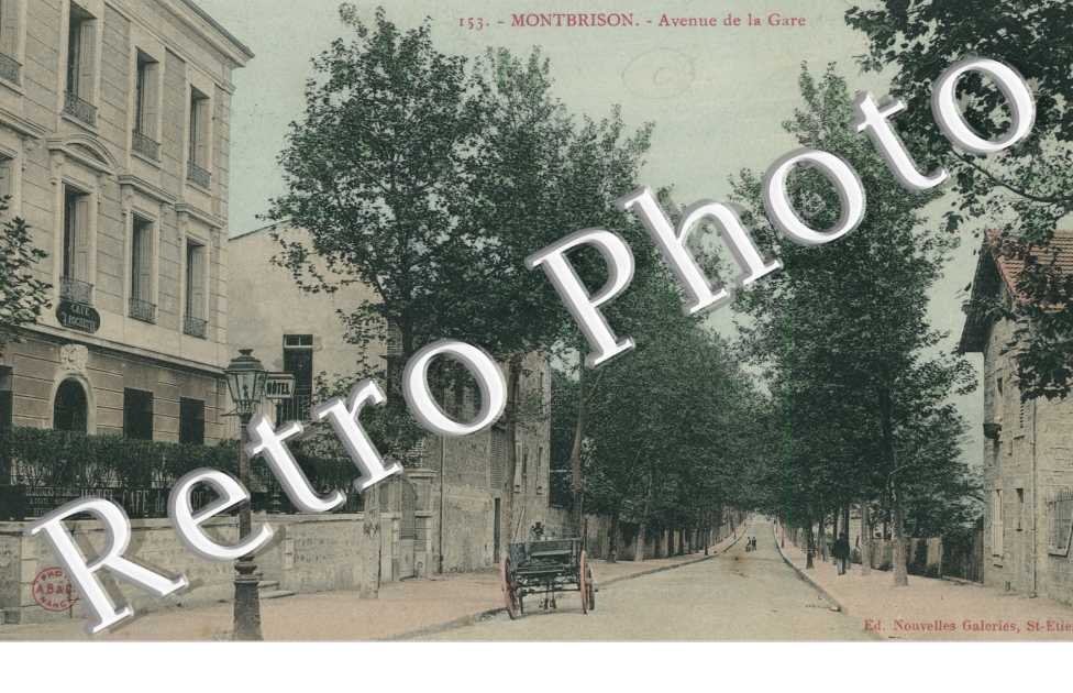 avenue de la gare - carte couleur