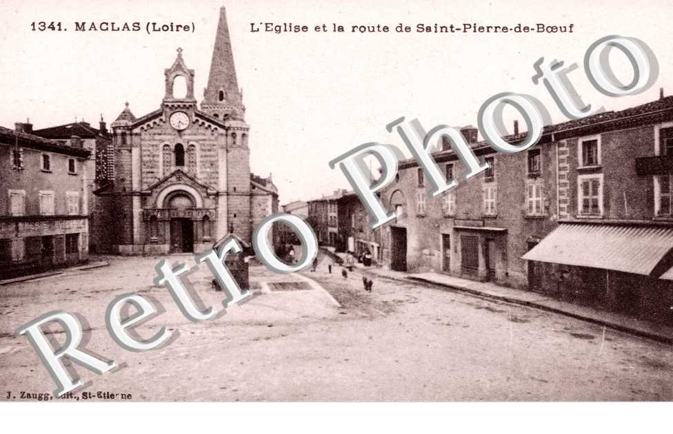l'Eglise et la Route de Saint-Pierre-de-Boeuf