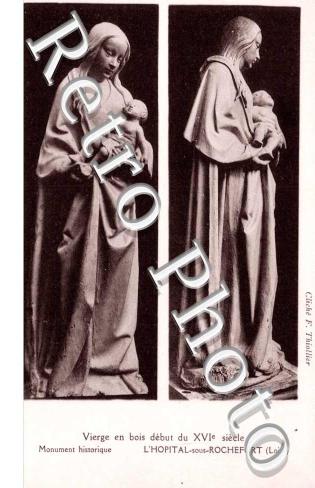 Vierge en bois debut du XVIeme