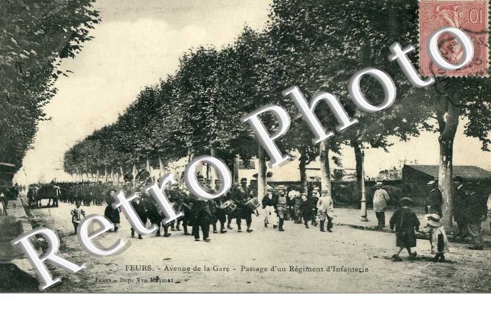 Avenue de la Gare, Passage au Regiment d'Infanterie